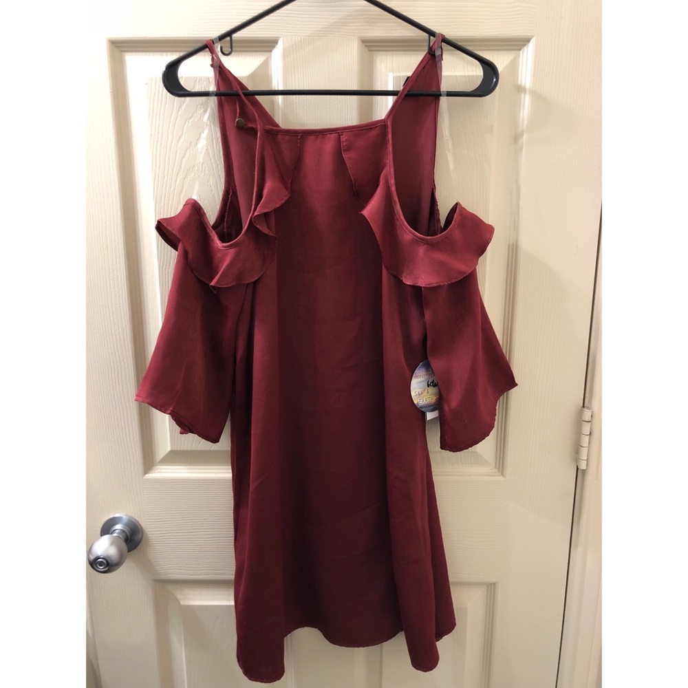 Cold shoulder formal dress